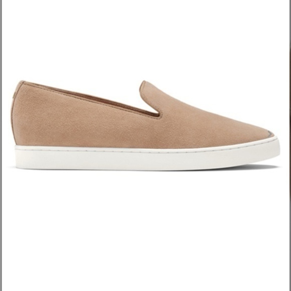 Birdies The Swift slip-on sneaker in beige tan suede leather